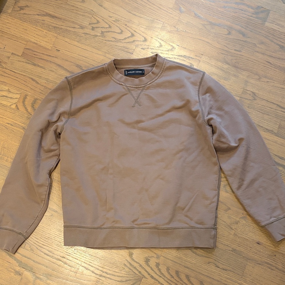 Everlane Men's Tan Crewneck Sweater